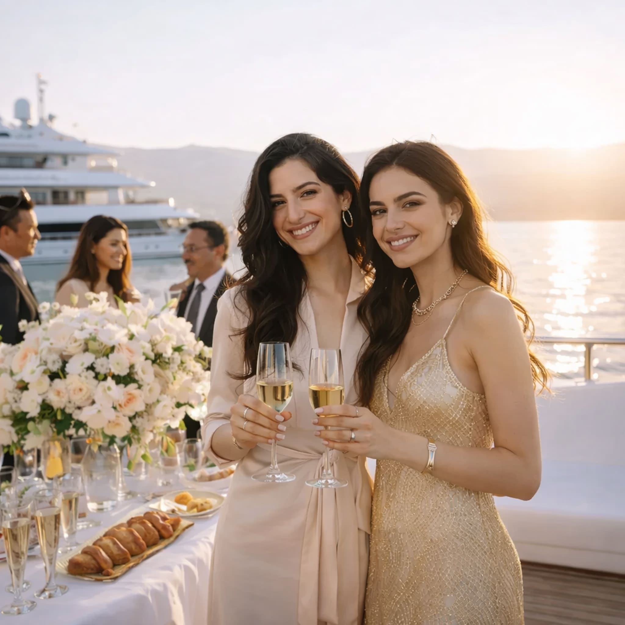 Bithday on a yacht dubai