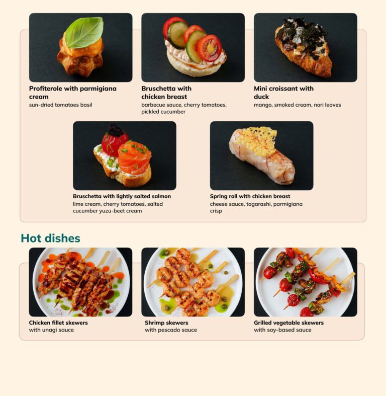 Canape and hot