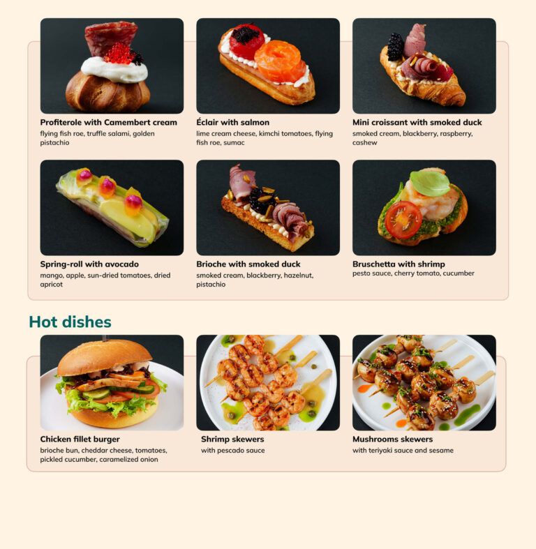Canape and hot