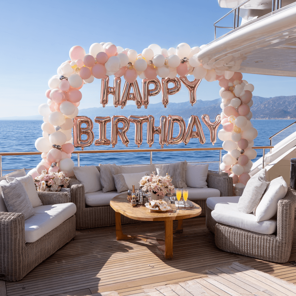 Birthday decoration aurumyachts dubai