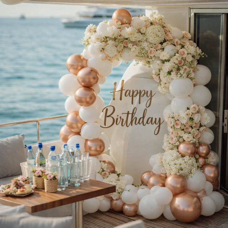 Birthday decoration aurumyachts dubai