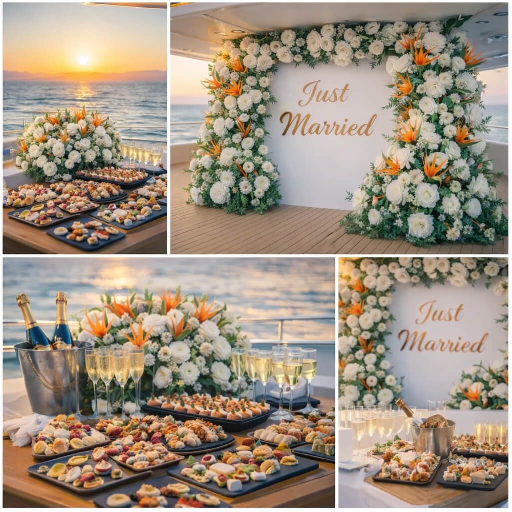 Wedding decoration aurumyachts dubai