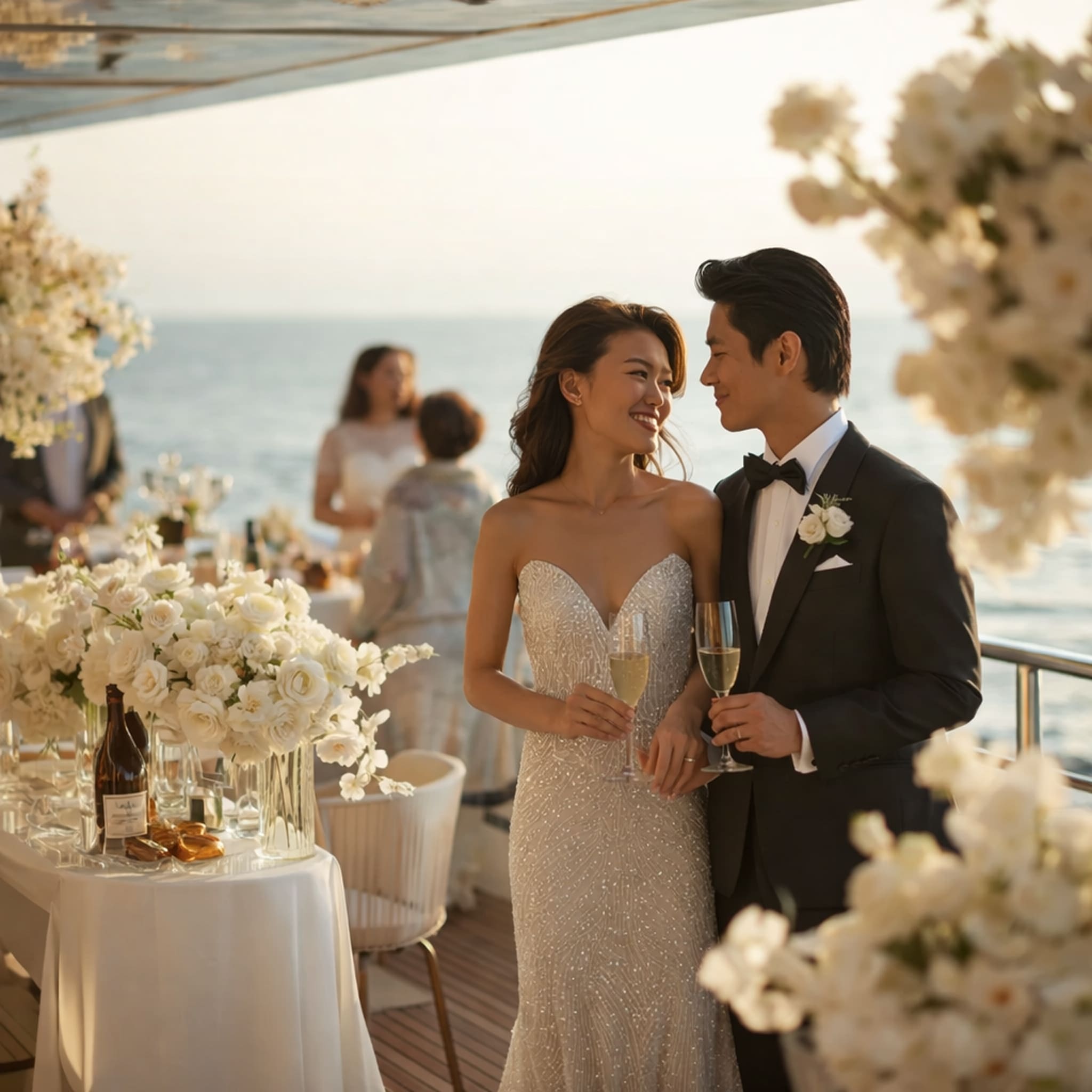Wedding on a yacht dubai